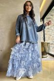 Original Hippie Sweatsshirt Vintage Wash Denim